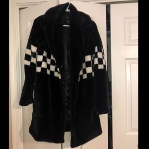 Forever 21 long faux fur jacket
